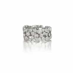 Bezel Set Freeform Ladies 1.23 Carat Diamond Ring