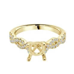 Round Center Twist Shank Engagement Mounting