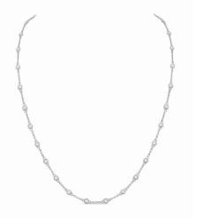 Cable Station 1.59 Carat Diamond 18 Inch Necklace