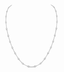 Cable Station 1.00 Carat Diamond 20 Inch Necklace