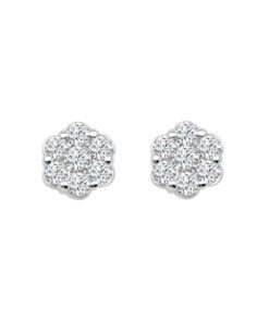 Cluster 0.25 Carat Diamond Earrings