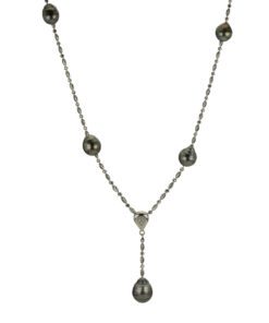 Lariat Station Tahitian Pearl 18 Inch Necklace